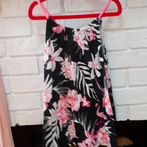 Floral spaghetti tank